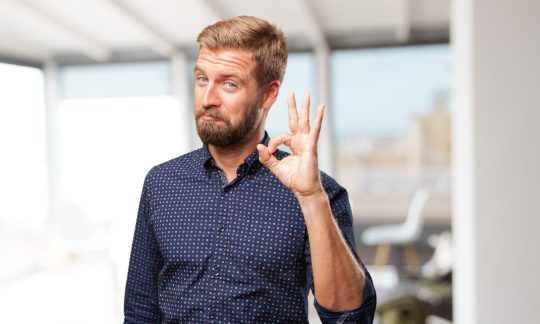 blond businessman